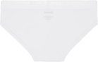 SKIMS Three-Pack White SKIMS Stretch Briefs