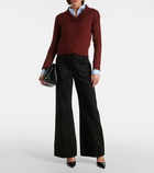 Victoria Beckham Cable-knit wool cardigan