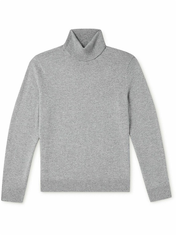 Photo: Theory - Hilles Cashmere Rollneck Sweater - Gray