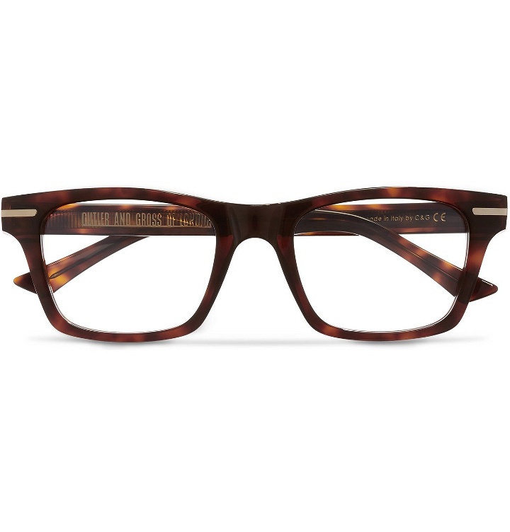 Photo: Cutler and Gross - Square-Frame Tortoiseshell Acetate Optical Glasses - Tortoiseshell