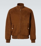Valentino Suede bomber jacket