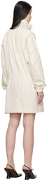 Helmut Lang Off-White Gusset Minidress