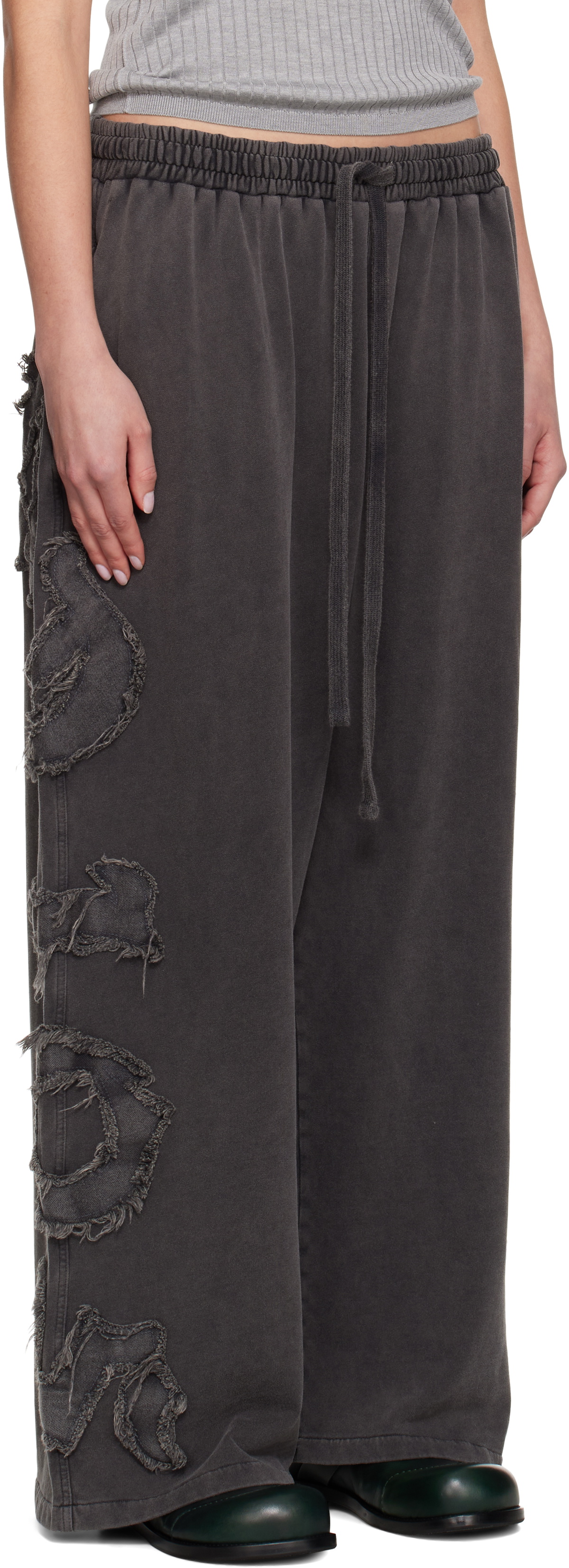 Acne Studios Black Logo Lounge Pants