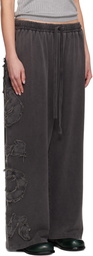 Acne Studios Black Logo Lounge Pants