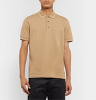 Fendi - Slim-Fit Logo-Embossed Cotton-Piqué Polo Shirt - Neutrals