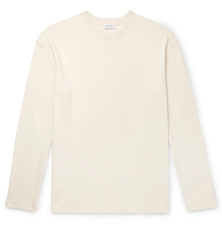 Photo: Sunspel - Cavendish Cotton-Jersey T-Shirt - Cream
