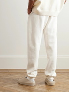 FEAR OF GOD ESSENTIALS - Tapered Logo-Appliquéd Cotton-Blend Jersey Sweatpants - White