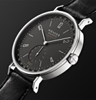 NOMOS Glashütte - Tangente Neomatik Automatic 40.5mm Stainless Steel and Horween Cordovan Leather Watch, Ref. No. 181 - Gray