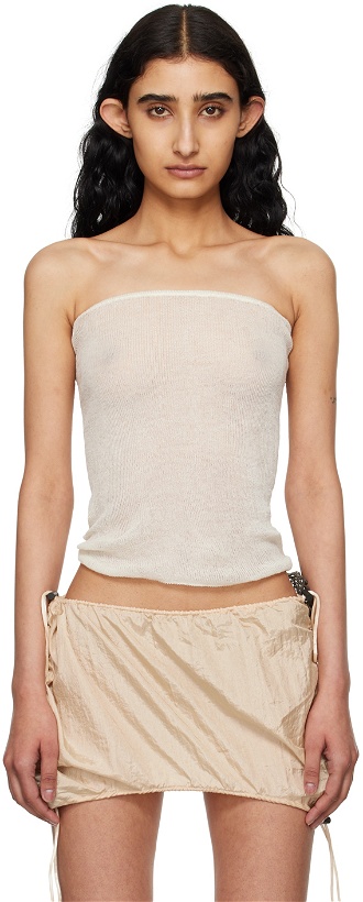 Photo: Isa Boulder Off-White Wave Tube Top