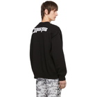 Off-White Black Wavy Line Logo Sweater