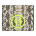 Maison Margiela Grey and White Snake 11 Card Holder