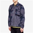 By Parra Men's Clipped Wings Corduroy Jacket in Greyish Blue