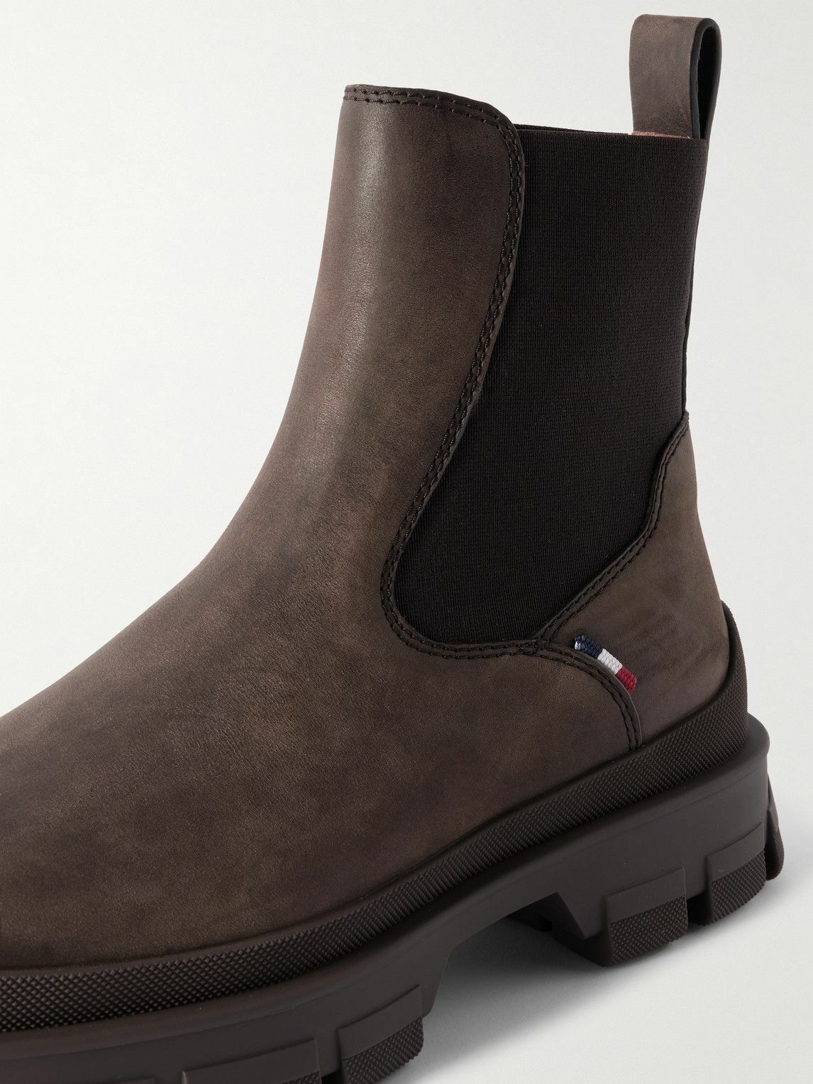Moncler - Hevea Leather Chelsea Boots - Brown