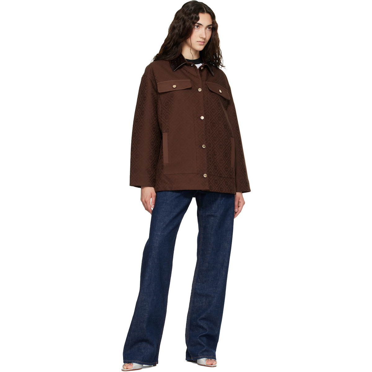 Casablanca Brown Workwear Jacket