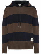 MONCLER Striped Cotton Hoodie