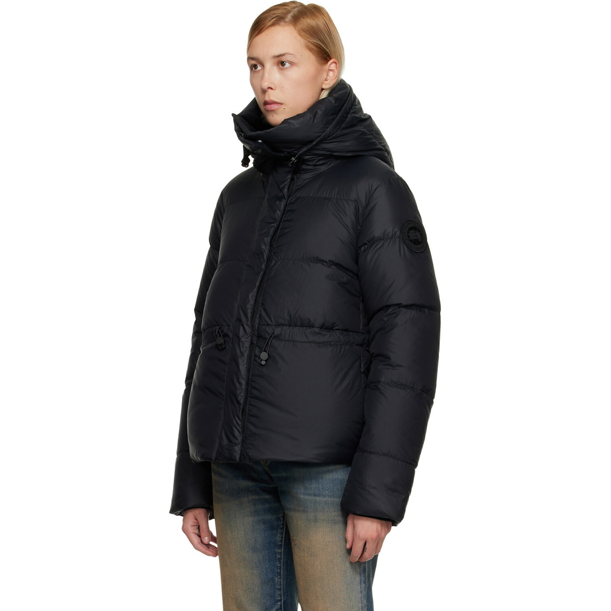 Canada Goose Black 'Tonal Label' Montgomery Down Jacket