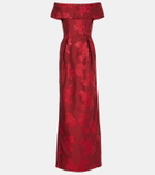 Rebecca Vallance Henrietta brocade bustier gown