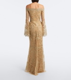 Elie Saab Off-shoulder lace gown