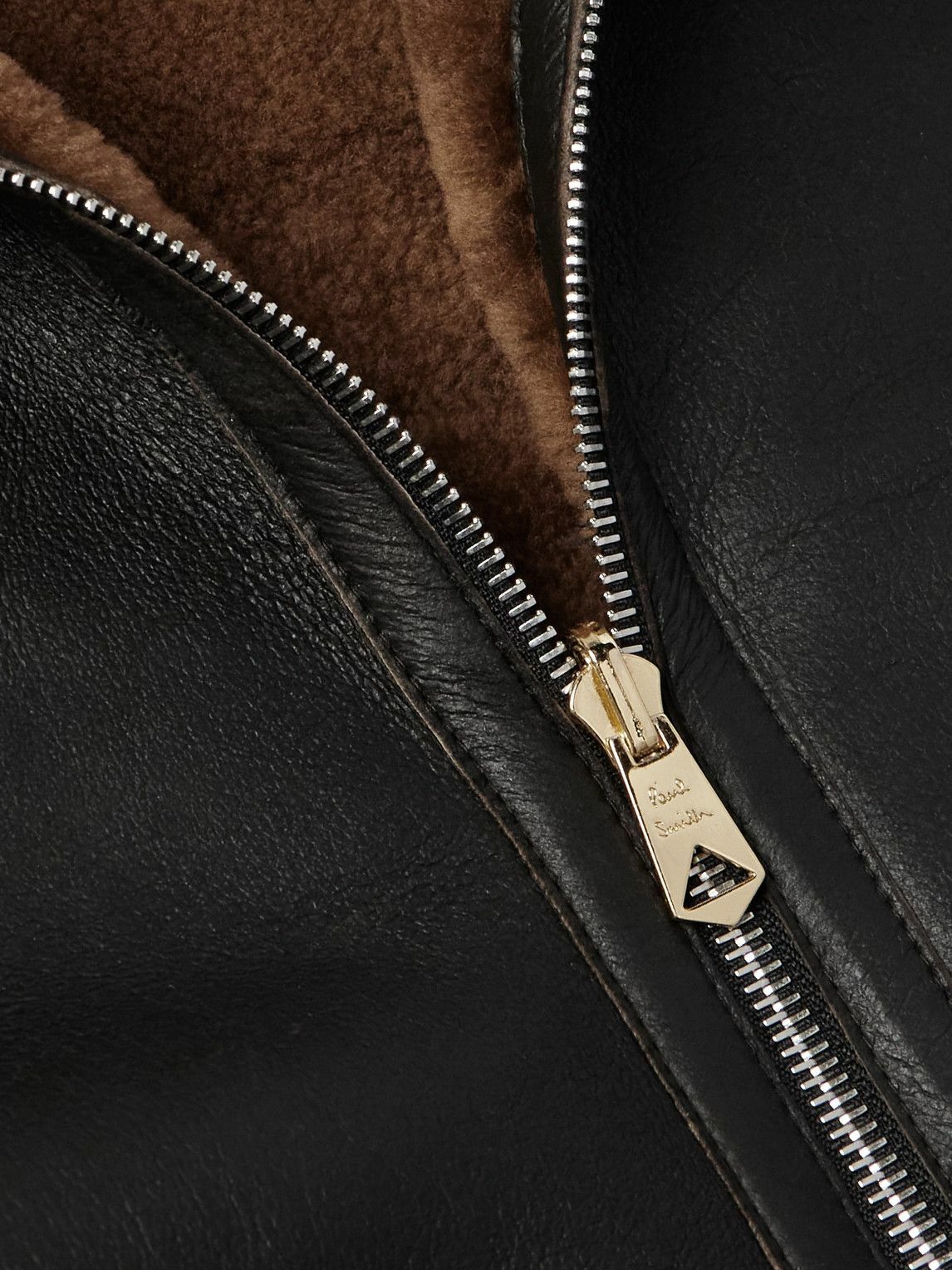 Paul Smith - Reversible Leather and Shearling Jacket - Brown Paul