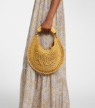 Chloé Summer Banana raffia shoulder bag