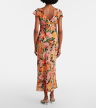 Rixo Cathy floral crêpe midi dress