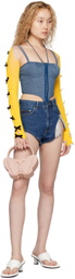 Nodress Blue Corset Denim Camisole