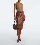Max Mara Ribbed knit cotton-blend top