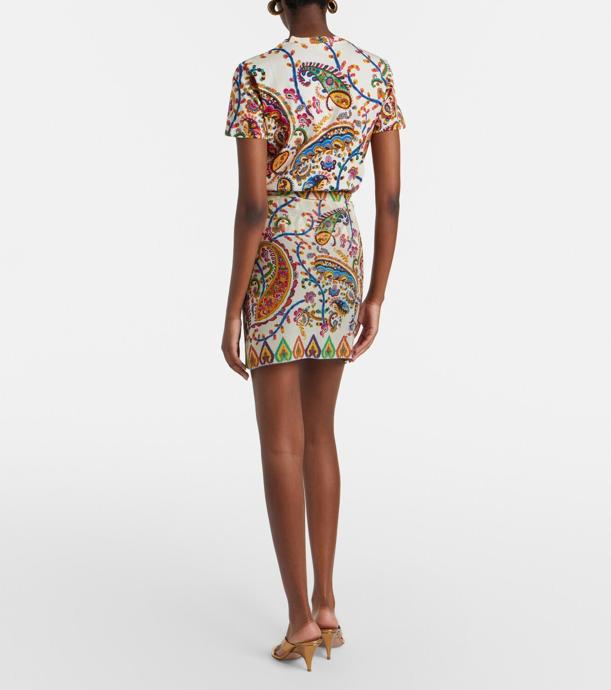 Etro Paisley sheer beach cover-up