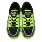 Valentino Black and Yellow Climbers Sneakers