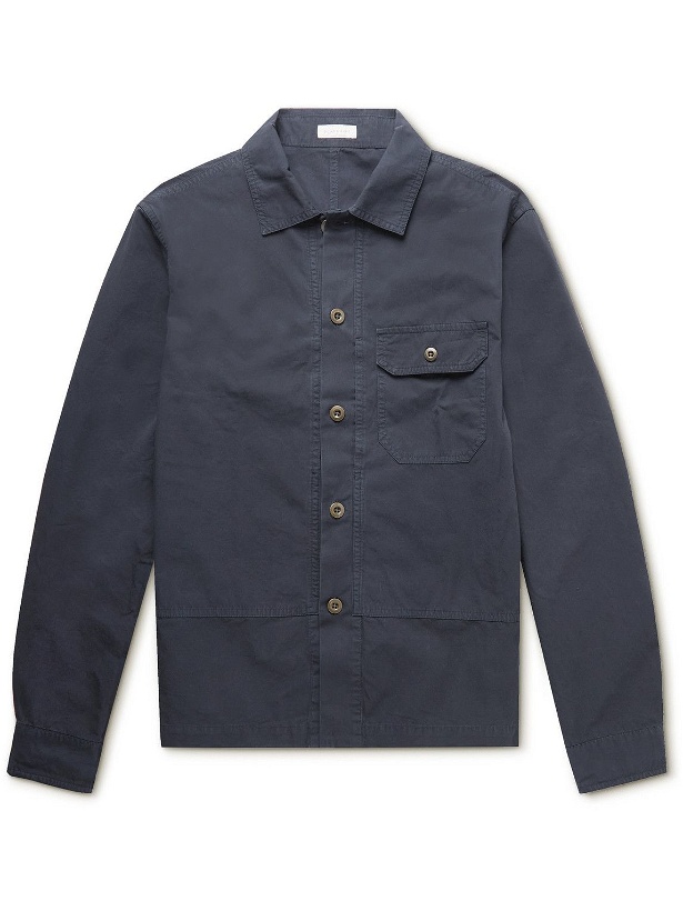 Photo: Incotex - Garment-Dyed Cotton Shirt Jacket - Blue