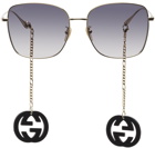 Gucci Gold Endura Sunglasses
