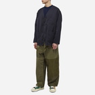 Comme des Garçons Homme Men's Nylon Liner Zip Jacket in Navy