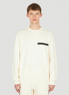 Logo Patch Sweatshirt in Cream