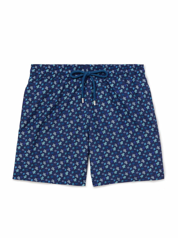 Photo: Vilebrequin - Moorea Straight-Leg Mid-Length Printed Swim Shorts - Blue