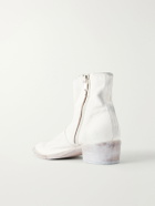 424 - Leather Boots - White
