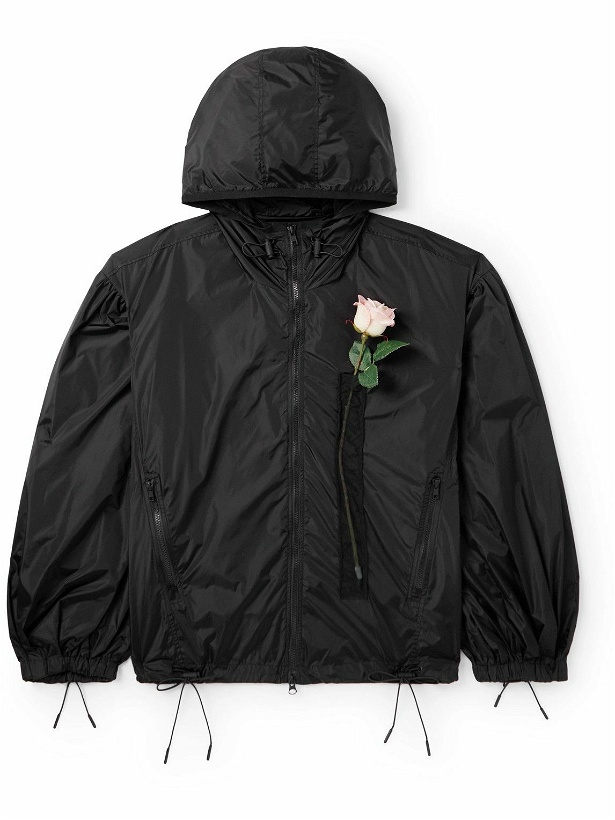 Photo: Simone Rocha - Embellished Tulle-Trimmed Shell Jacket - Black