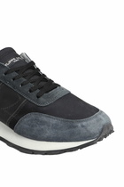 Philippe Model Tour Low Sneakers In Black Suede And Fabric
