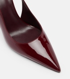 Paris Texas Lidia patent leather slingback pumps