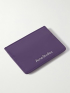 Acne Studios - Logo-Appliquéd Faux Patent-Leather Cardholder