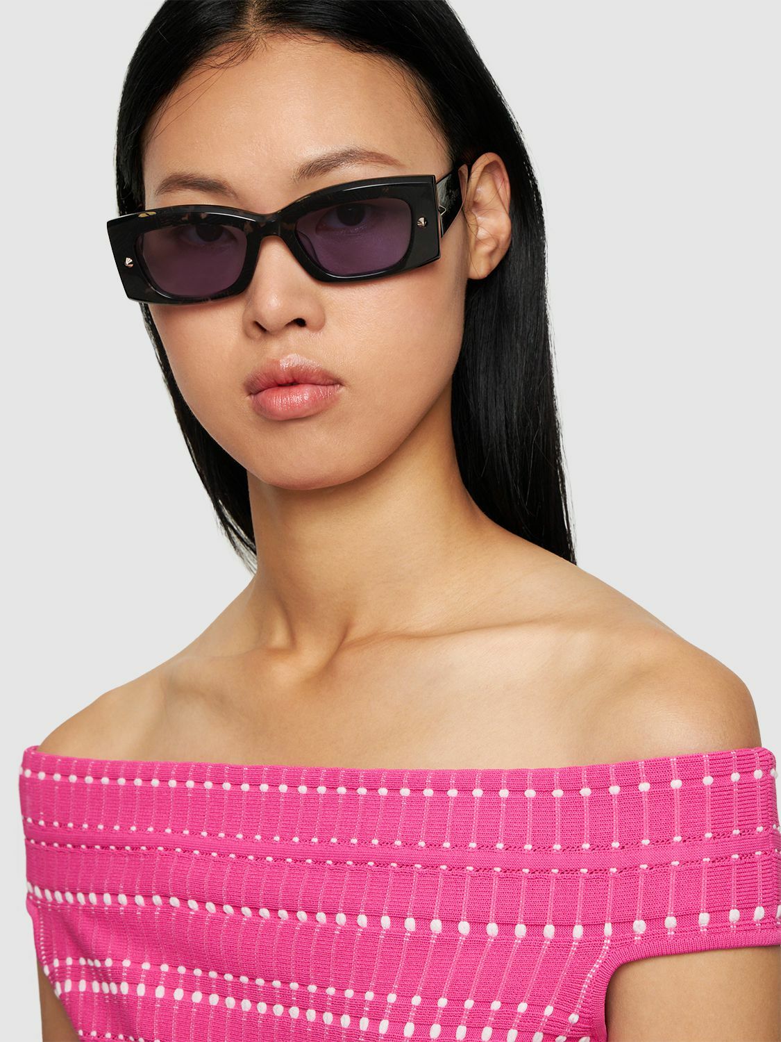 Alexander McQueen Bicolor Acetate Glasses (Frames)