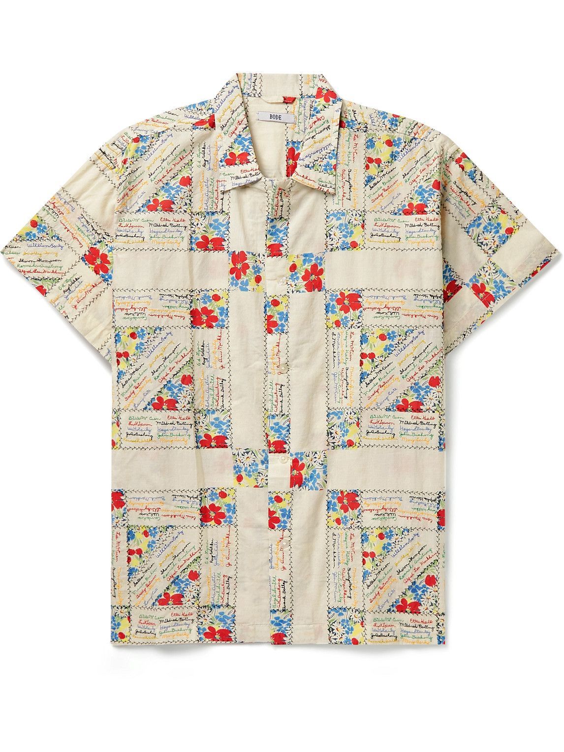 BODE graphic-print short-sleeve shirt - Neutrals