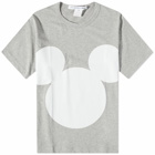 Comme des Garçons SHIRT Men's Mouse Bold Print Tee in Grey