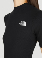 Logo Embroidery Bodysuit in Black