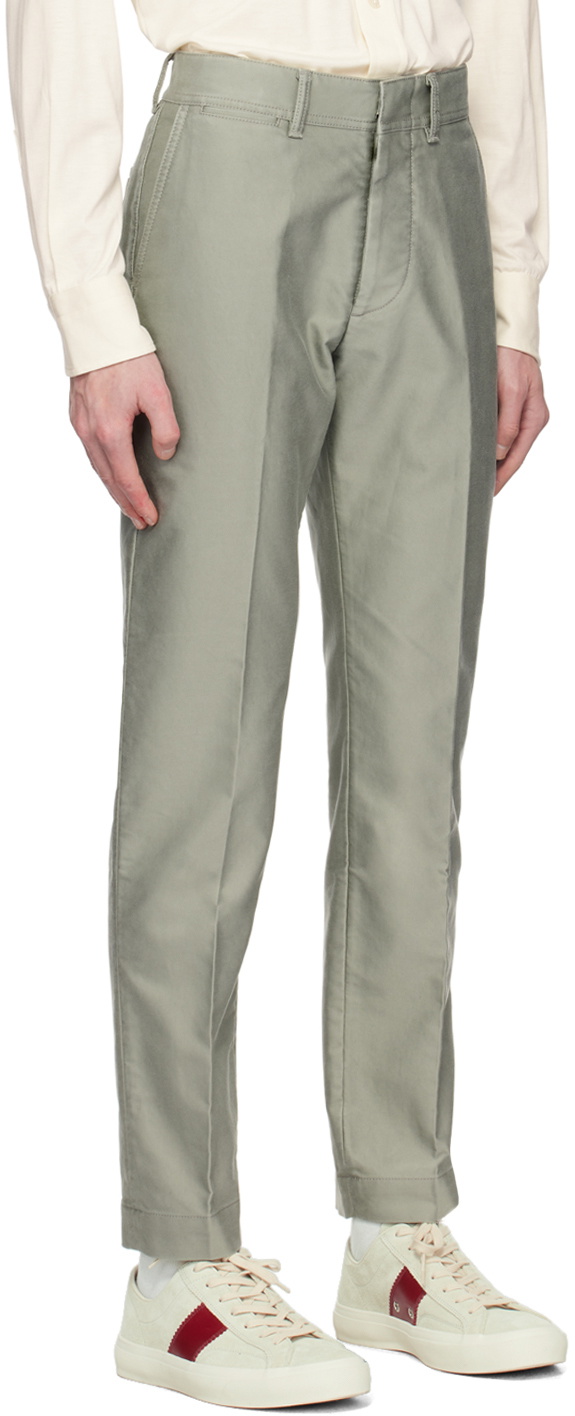 TOM FORD Khaki Military Trousers TOM FORD