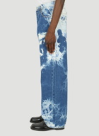 Benz Marble Wide Leg Jeans in Blue