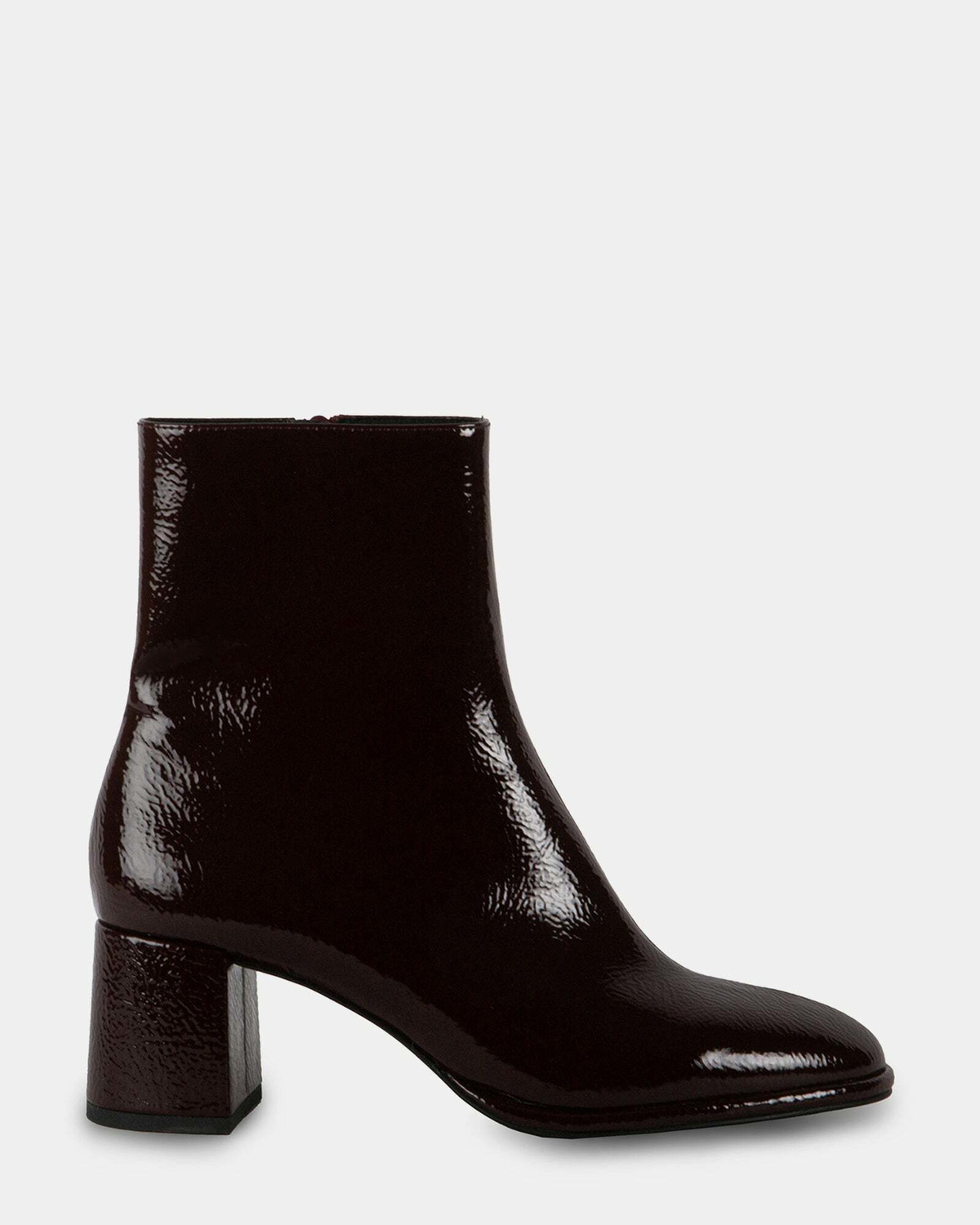 Steve Madden Jive Booties in Burgundy Patent