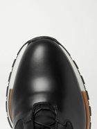 Berluti - Fast Track Tornio Leather and Shell Sneakers - Black