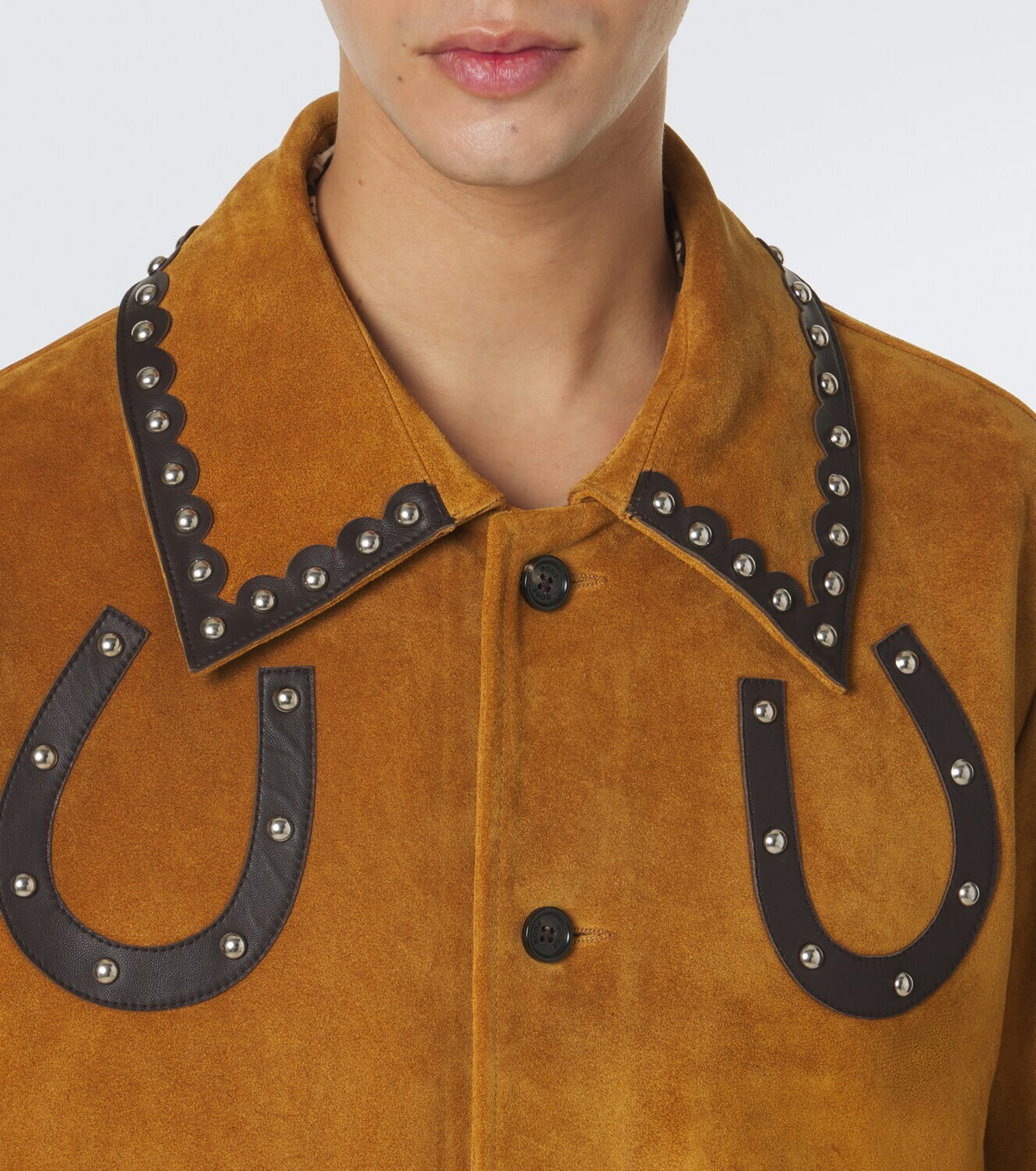 Bode Carson studded suede jacket