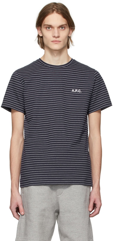 Photo: A.P.C. Navy Bastian T-Shirt