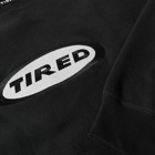 Tired Skateboards Men's Oval Logo Crew Sweat in Black